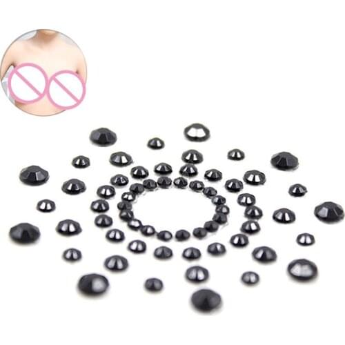 OLO Female Sexy Flower Shape Pasties Breast Bra Sequins Adhesives Stickers Sex Nipple Covers Adult Sex Products