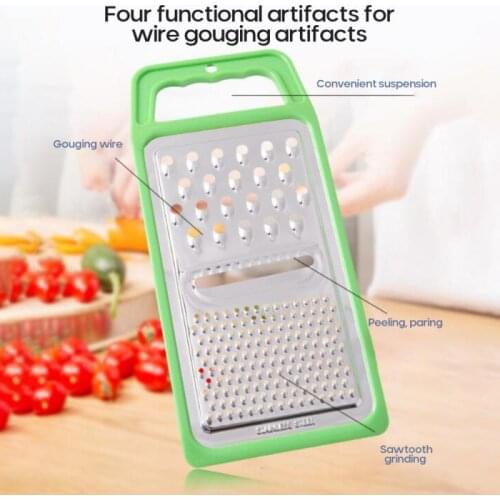 Practical Cheese Grater Household Stainless Steel Rotary Slicer Durable Hand-cranked Vegetable Long-handled Gadget Dropshipping