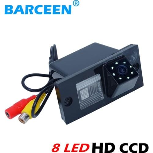 170 degree glass lens material hd ccd image car rearview camera shockproof and rainproof + 8 led for HYUNDAI H1