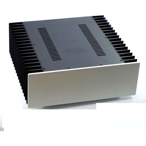 Size(mm):W430 H150 L414 4315F Aluminum Enclosure Preamp Chassis Power Amplifier Case/Box