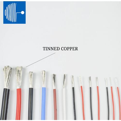 SHENGPAI Heat Resistant Soft Silicone Wire 12AWG 14AWG 16AWG 18AWG 20AWG 22AWG 24AWG 26AWG 28AWG 30AWG silicone wire1/5 Meter