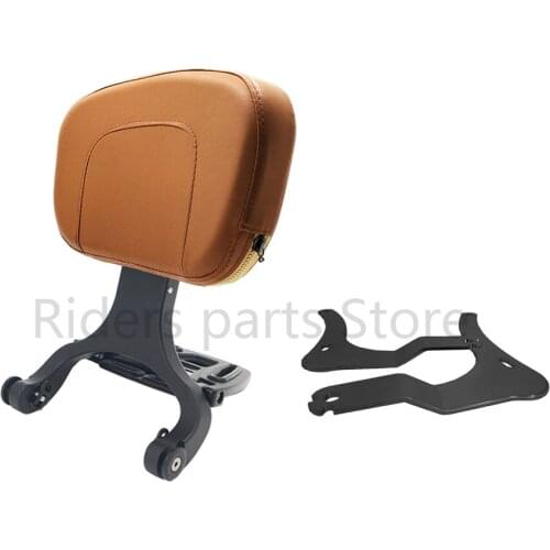 Motorcycle Backrest Multi-Purpose Driver Passenger Backrest with Folding Luggage Rack For Kawasaki Vulcan 900 Classic