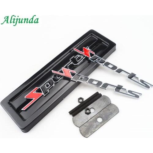 Sports Edition Metal Car Sticker 3D Chrome Metal Car Badge Applique FOR Chery EMGRAND Geely Vision SC7 MK CK Cross Gleagle