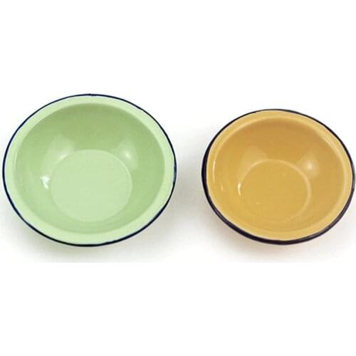 Chinese Style Soup Bowl Basin Resin Model Figurine Miniature Doll House Decor Children Toys Birthday Christmas New Year Gift