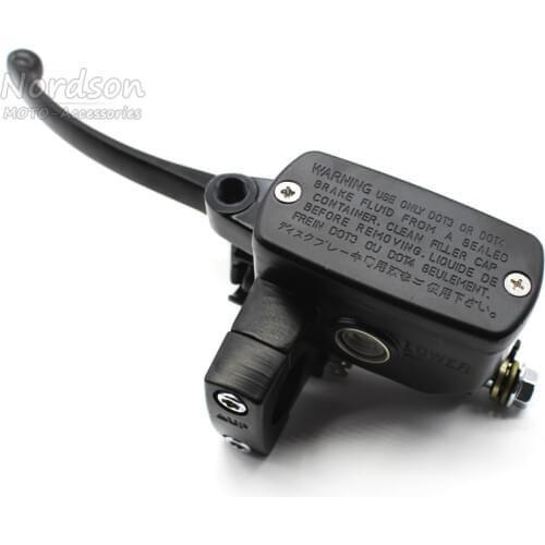 Left 1" 25mm Universal Motorcycle Brake Clutch Master Cylinder Hydraulic Pump Lever For Suzuki Yamaha Kawasaki Honda