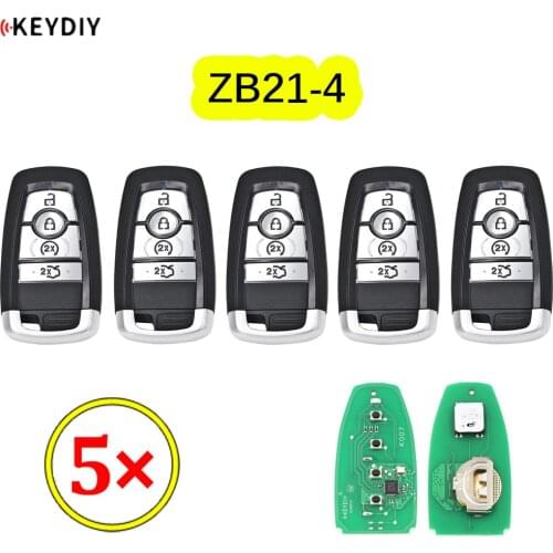 5PCS/LOT Universal ZB21-4 KD Smart Key Remote for KD-X2 KD Car Key Remote Replacement Fit More than 2000 Models