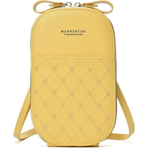 Women Phone Messenger Bag Leather Small Cute Handbags Ladies Coin Purses Crossbody Bag Over The Shoulder Fashion Female Wallet