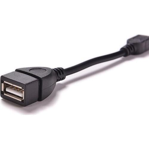 10cm Black New 5pin Mini USB Male To USB 2.0 Type A Female OTG Host Adapter Cable OTG Cable For Cellphone Tablet MP3 MP4 Camera
