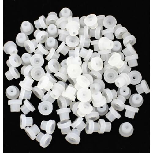 100pcs/bag Top Quality White Silicone Soft Rubber Grommets Nipples For Tattoo Machine Needles Supply