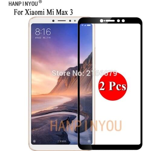 2 Pcs/Lot For Xiaomi Mi Max 3 Max3 Mimax3 6.9" Full Cover Screen Protector Tempered Glass Protective Film + Clean Tools