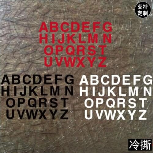 26 English Alphabet Patch Iron On Transfers Vinyl Heat Transfer Ironing Stickers T-shirt Thermal Patches For Clothing Applique