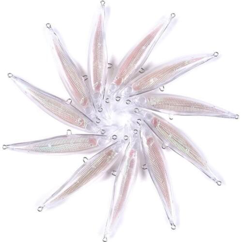 5 pcs Slightly Blank Hard Baits 11cm 3D Unpainted Fishing bodies Wobblers Minnow Outdoor Lure E3R7