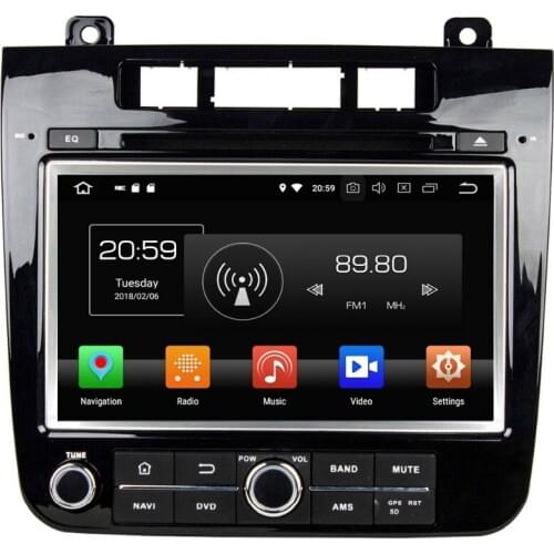 8" Android 8.0 Car DVD Radio GPS for VW Volkswagen Touareg 2010-2014 4GB RAM 32GB ROM Bluetooth 3G/4G WIFI USB DVR Mirror-link