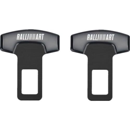For Mitsubishi RalliArt asx lancer accessories car styling Car Belt Buckles Car Seat Safty Belt Alarm Canceler Stopper 2pcs