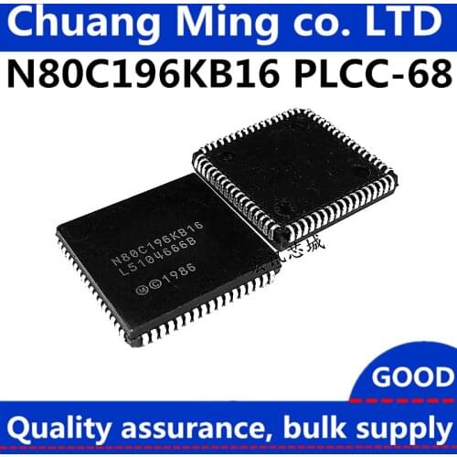 Free Shipping 10pcs/lots TN80C196KB16 N80C196KB16 80C196KB16 80C196 PLCC-68 In Stock
