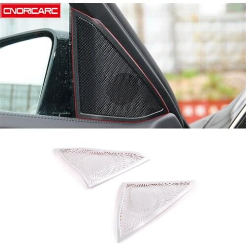 Tweeter Loudspeakers Net Cover Trim Stereo Audio Speaker Decals For Mercedes Benz W212 E Class 2012-15 Car Interior Accessories
