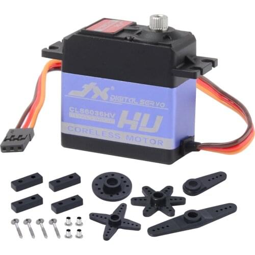 JX Servo CLS6036HV 60g 36kg Coreless Metal Gear Digital Servo For RC Helicopter Spare Parts
