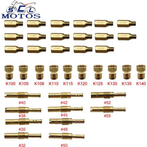 Sclmotos - Motorcycle Keihin Carburetor Hexagon Slow/Pilot Jet Main Injectors Nozzle used for PWK PWM FCR CVK VA VB OKO KOSO