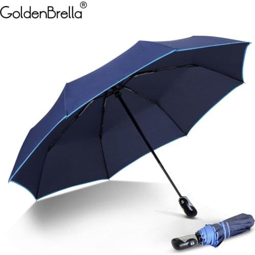 Classic Umbrella For Men Strong Wind Resistance Quality Automatic Folding Compact Umbrella Rain Women Sun Travel Double Umbrella