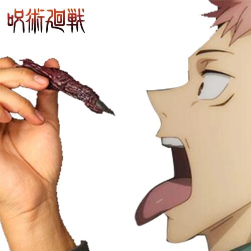 Eraspooky Anime Jujutsu Kaisen Cursed Finger Demon Yuji Itadori Cosplay Props Resin Accessory