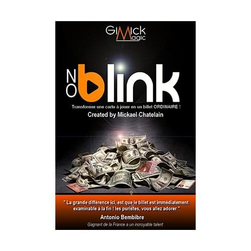 NO BLINK by Mickael Chatelain(Gimmick and Online Instructions) Close Up Magic Tricks Illusions Magic Magician Toys Card Magic