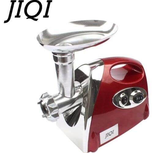 JIQI Multifunction Electric Meat Grinder Mincer filler Sausage Filling Maker Machine stuffer vegetables Slicer Cutter 110V 220V