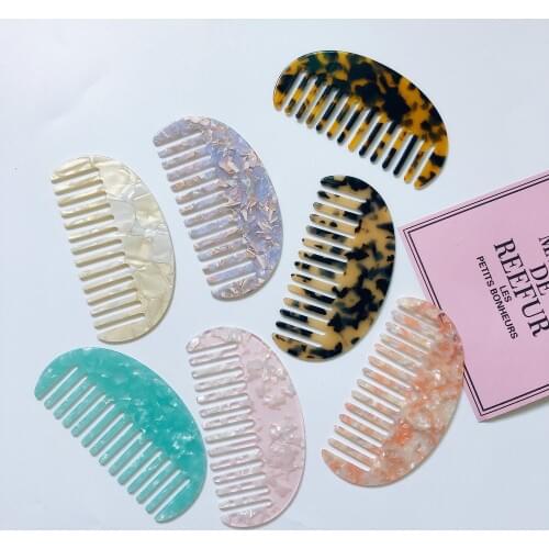 Fashion Acetate Anti-static Hair Combs Comfortable Tortoise Shell Hairdressing Comb Hair Cutting Brush Hair Styling Tools