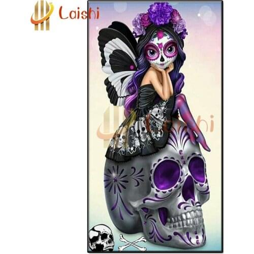 Full Square round Diamond Cartoon, butterfly, skull DIY Diamond Painting Embroidery Cross Stitch kits diamond Mosaic Home Decor