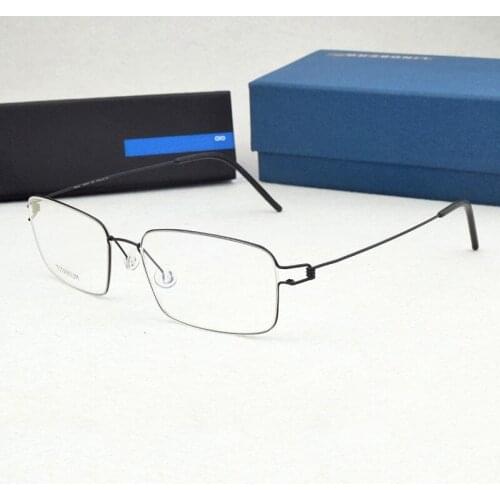 Titanium optical glasses frame Women myopia computer Square Ultralight eye glasses frames for men Brand Design Denmark spectacle
