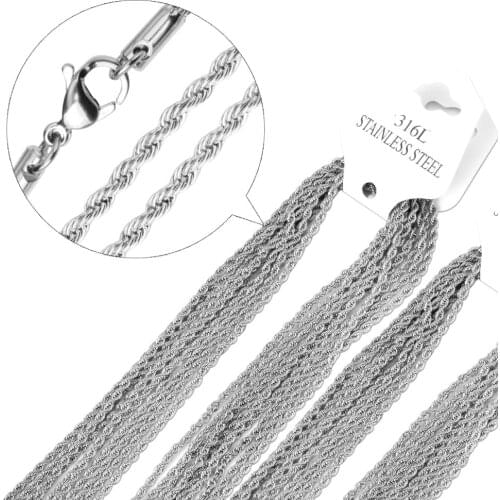 Titanium steel Chain Necklace Men Women Stainless Steel Gold/Silver Color Chain Necklace