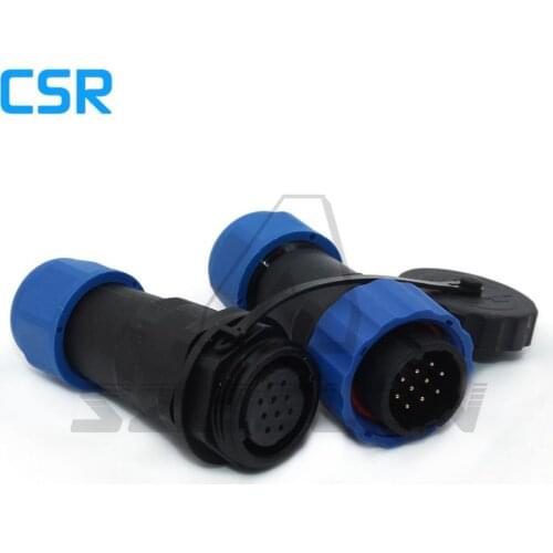 SD20 Type 10 pin Aviation Wire Connector Male and female Plug Socket Waterproof Connector IP67