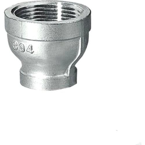 BSPT 3/4"-1/2" Female Reducer Nipple Threaded Pipe Fitting Stainless Steel 304