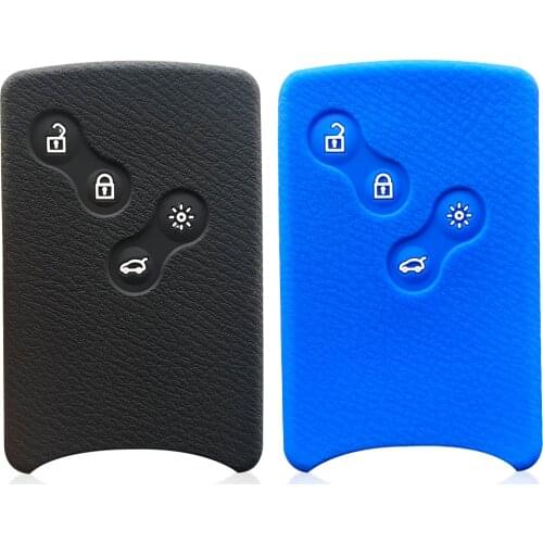 Silicone Key Protection Holder Car Key Cover Case For Renault Clio Zoe Scenic Laguna 3 Fluence Captur Nema Koleos Keychain Shell