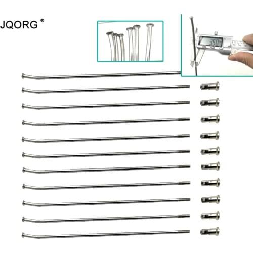 9G Diameter 3.5mm SUS304 Material Motorcycle Spokes Angle 0-90 Degree And Length 60-310mm Range Customized Motocross Spokes