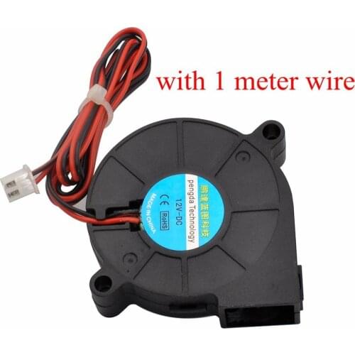 2pcs 50x50x15mm 3D printer 12V DC 0.15A 50mm Blow Radial Cooling Fan 5015 Side blower fan extruder hotend cooling Turbo fans