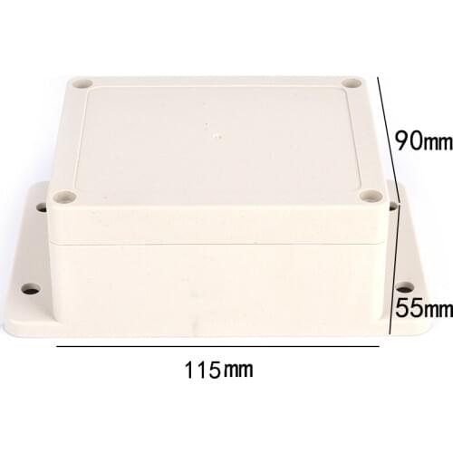 1pc 115*90*55mm Waterproof Electronic Project Cover Plastic Enclosure Case Power Junction Box Switch Box DIY PLC Project Box