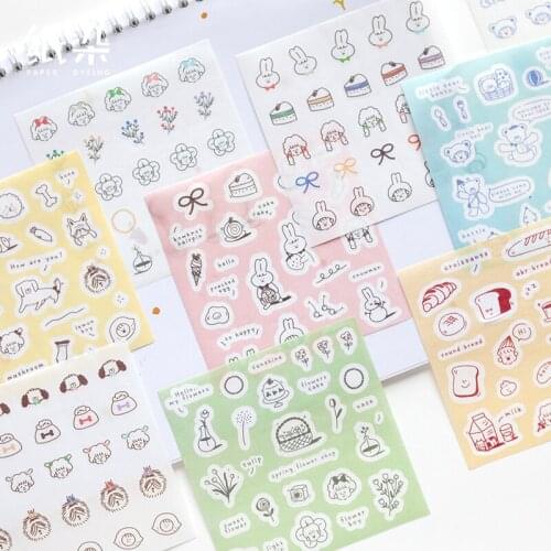10pcs/LOT life rest series photo album decoration seal DIY gilding paper masking washi Sticker