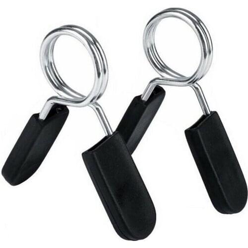 2Pcs 28/30mm Barbell Gym Weight Bar Dumbbell Lock Clamp Spring Collar Clips Gym Weight Dumbbell Locks Standard Lifting Kit 1229