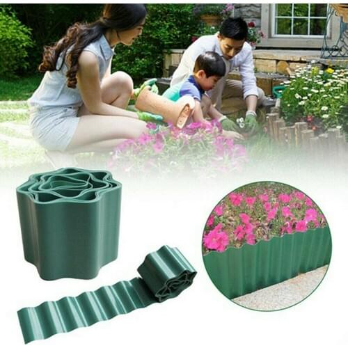 10/12/15/20CM Lawn Border Fence Garden Grass Edge Border Fence Wall Roll JA55