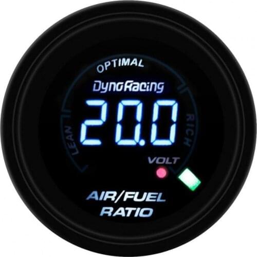 Air Fuel Ratio Gauge Digital High Accuracy 2-Inch 52mm LED Car Auto Air Fuel Ratio Gauge for Most 12V Gasoline Vehicles