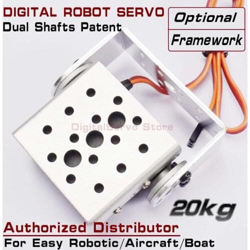 DSSERVO RDS3115 RDS3120 15kg 20kg Dual Axis Shaft Servo Metal Gear Arduino Robot Servo Digital Servo For Robot Arm DIY FPV Servo