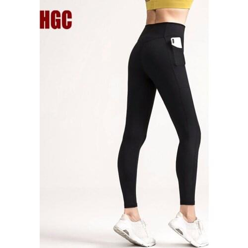 HGC Women Gym Leggings Yoga Pants High Waist Exercise Sport Workout Running Squat Proof Butt Lifting Training Fitness Tights