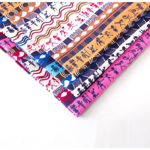 50*150cm Canvas fabric sofa fabric cotton printing DIY handmade color striped sofa cloth bag cloth