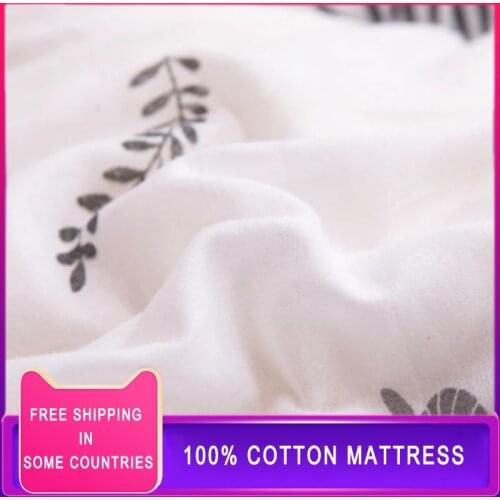 100% cotton mattress pad with pure cotton mattress thickened warm mattress single double winter cotton protection pad