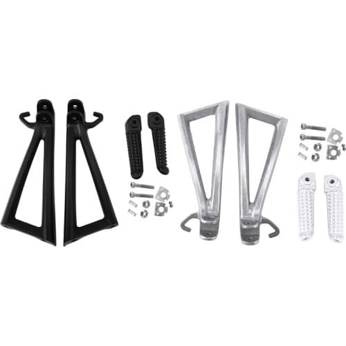 Motorcycle Rear Passenger Footrest Foot Pegs Bracket Set for Yamaha YZF-R6 2006-2017