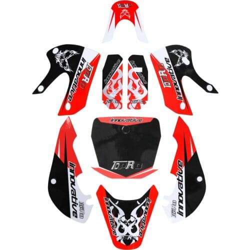 Motorcycle Body Plastic Sticker kit decals For Kawasaki KLX110 KX65 Suzuki DRZ110 Dirt Pit Bike Motocross