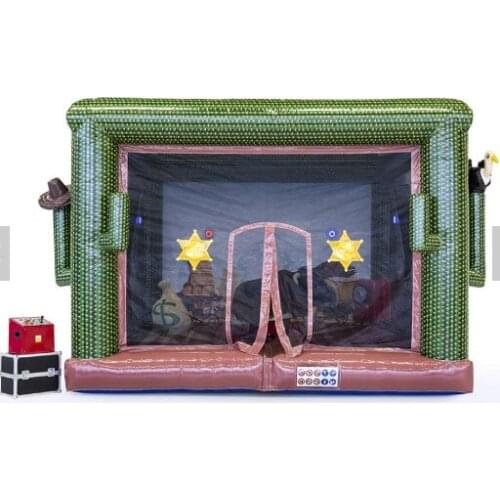 New arrvail inflatable mechanical bull rodeo inflatable bouncer castle IPS game for sale