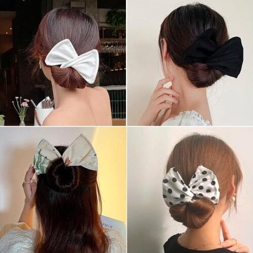 New Summer Deft Bun Women Hair Styling Headband Hair Twist French Stylish Hair Bun Vintage Party Hair Styling Buns Headdress
