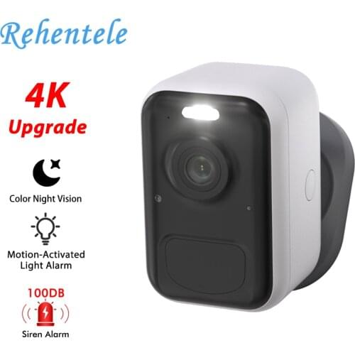 10000mAh Spotlight WiFi Camera IP 1080P FHD Color Night Vision PIR 2-Way Audio 2MP IP66 Outdoor Home Security Floodlight Camera