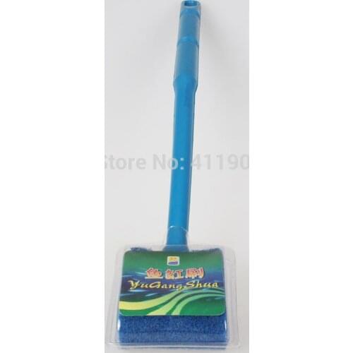 Aquarium Sponge Scraper 16 Inches Cleaning Brush for Freshwater Saltwater Fish Tanks Double Sided Sponge Cleans Glass Surfaces